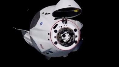 spacex-kapsel-mit-zwei-astronauten-an-bord,-die-an-der-iss-angedockt-sind